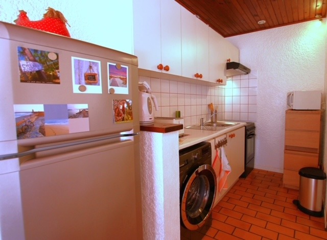 Le coin cuisine du studio Mésange à louer à Mimizan